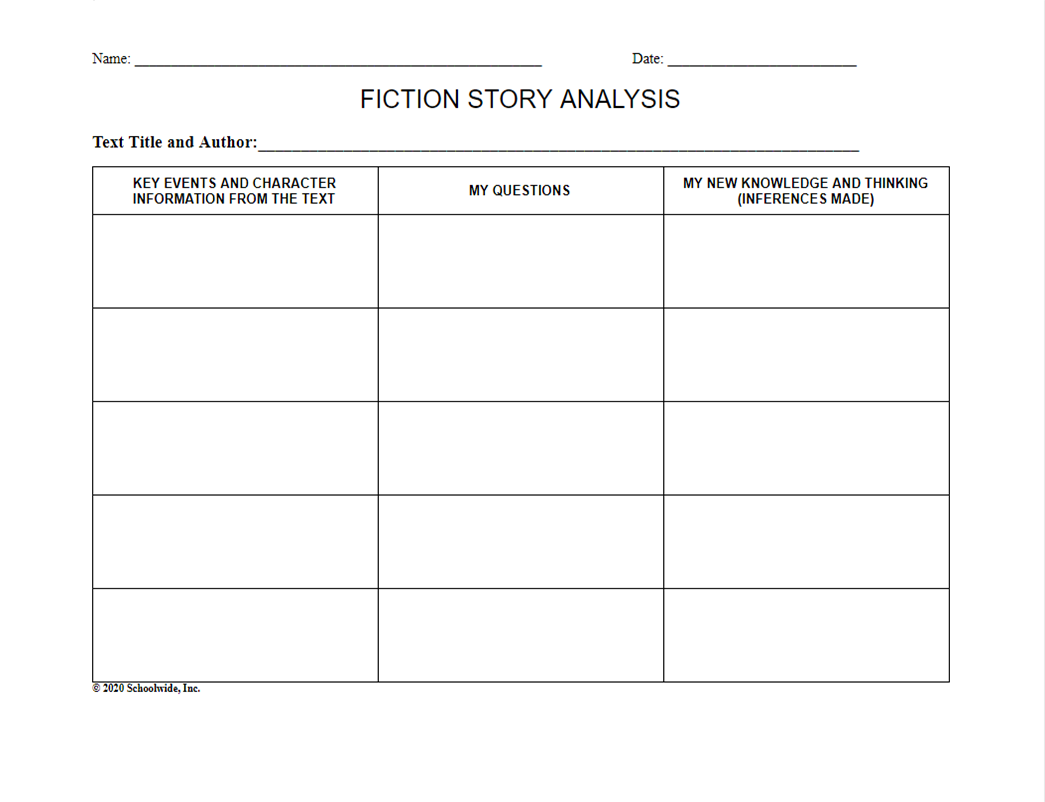 Fiction Story Analysis